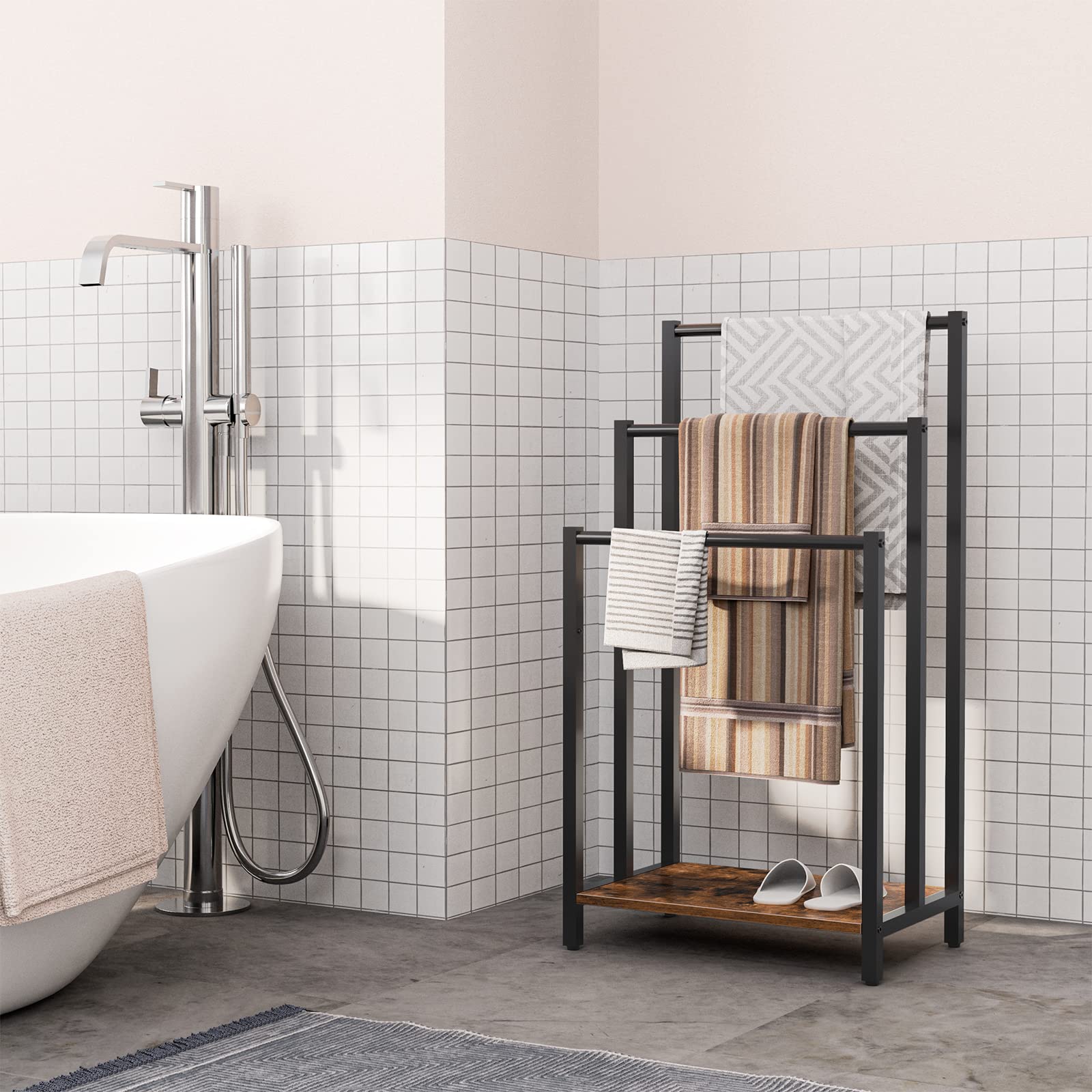 HOOBRO bars and shelf detail showing strong support and ventilation