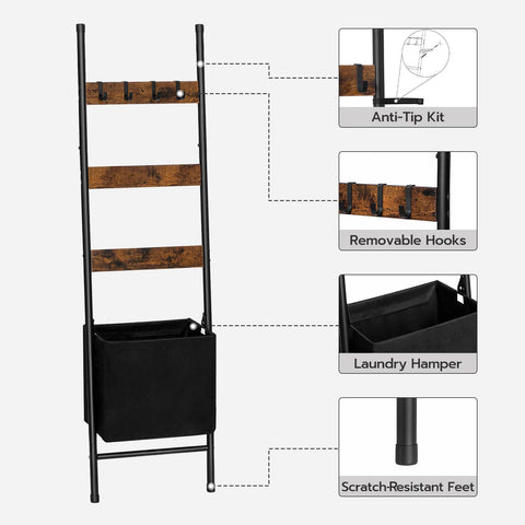 HOOBRO side profile showing slim footprint and sturdy iron frame