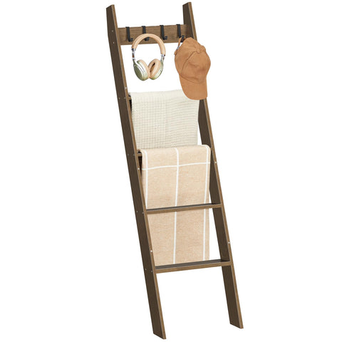 HOOBRO ladder styled in entryway with accessories demonstrating display benefit