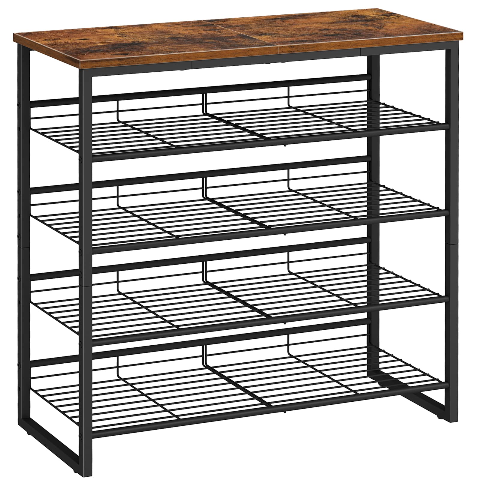 HOOBRO front view showing full 5-tier storage and compact footprint