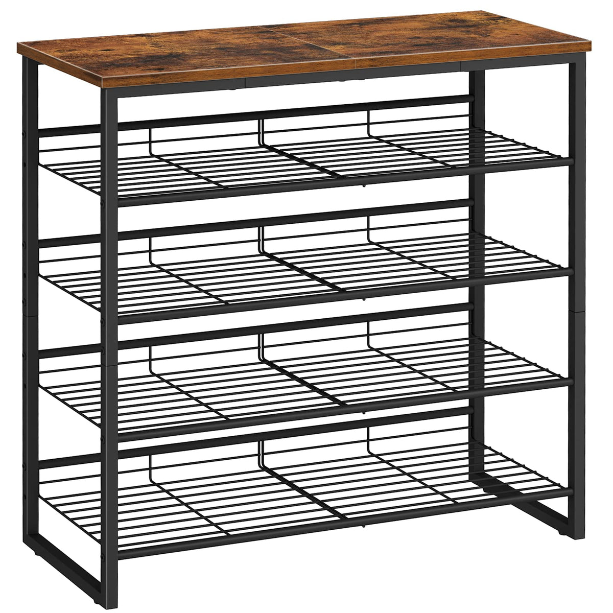 HOOBRO front view showing full 5-tier storage and compact footprint