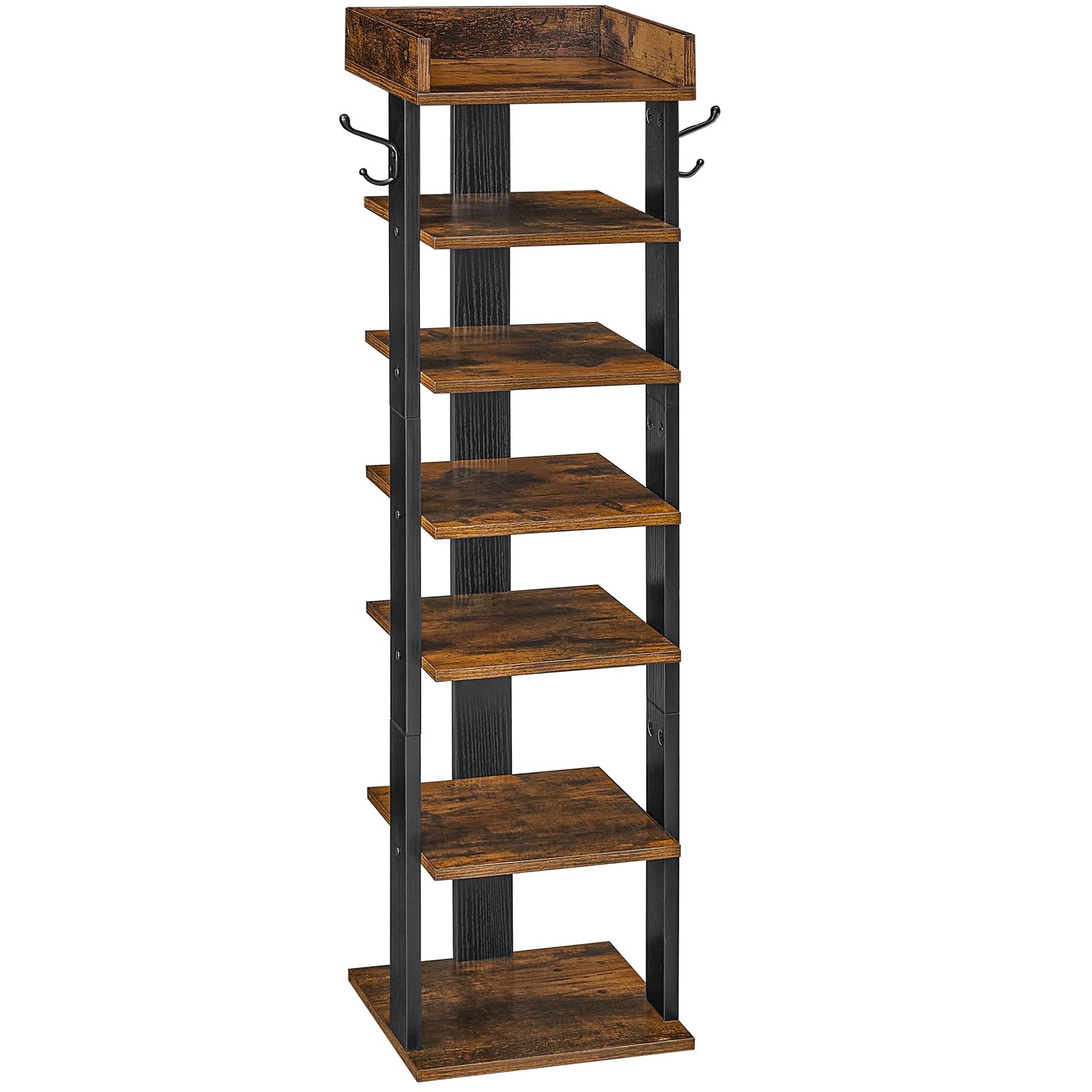 HOOBRO front view showing 7-tier shoe organization and neat entryway benefit