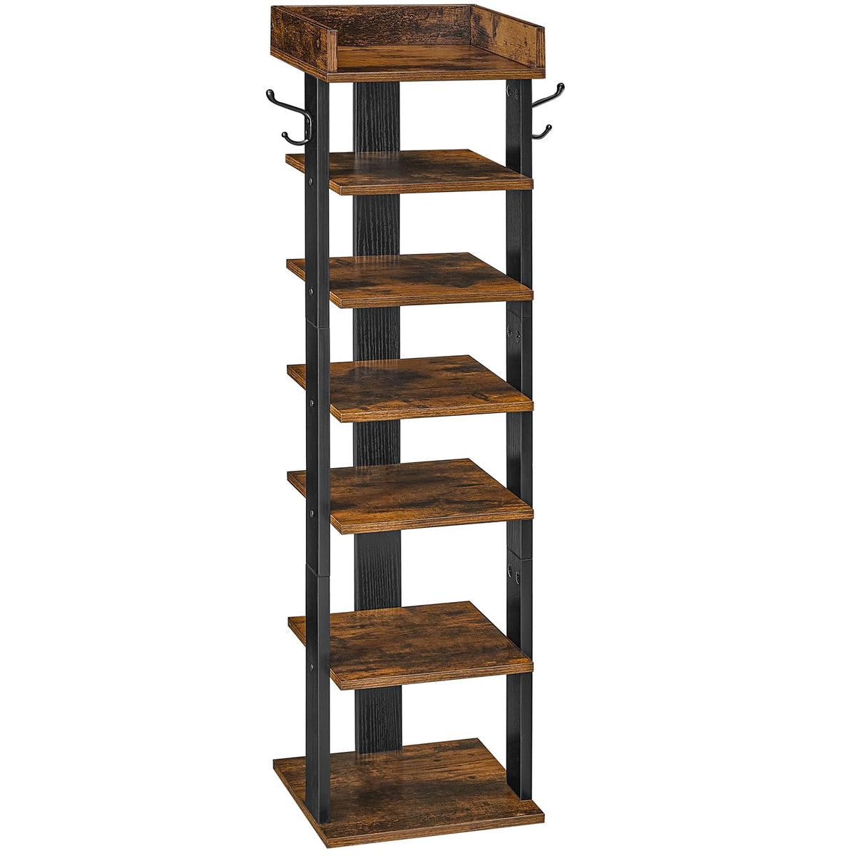 HOOBRO front view showing 7-tier shoe organization and neat entryway benefit