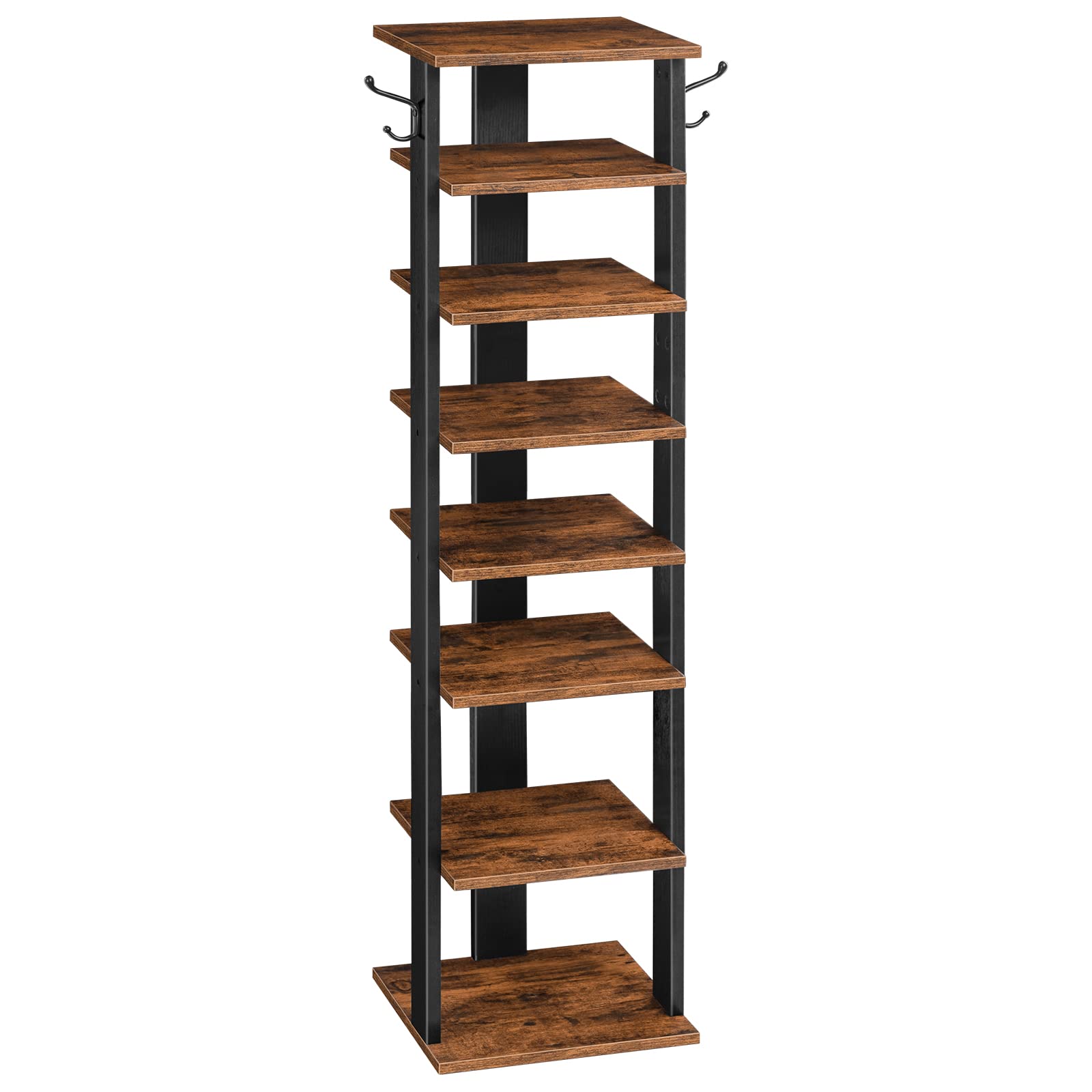 HOOBRO front view showing vertical shoe storage and tidy organization benefit