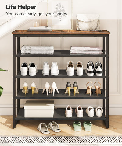 HOOBRO in entryway styled with plants and everyday items