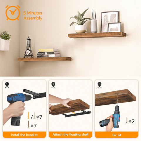 HOOBRO installation hardware and instructions displaying included anchors and ease