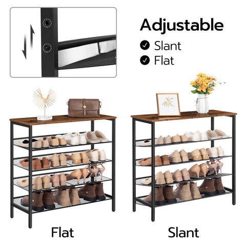 HOOBRO fully loaded rack displaying neat organization for shoes