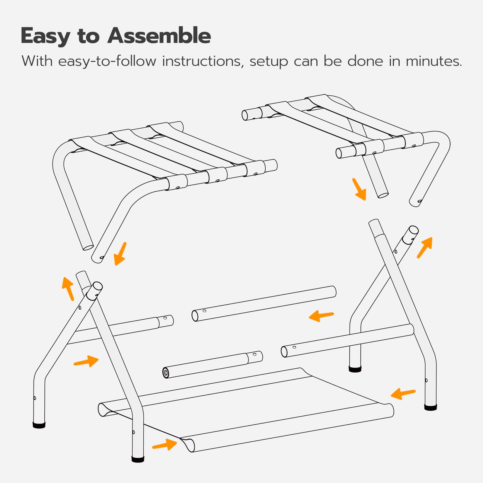 HOOBRO folded flat for compact storage in closet or under bed
