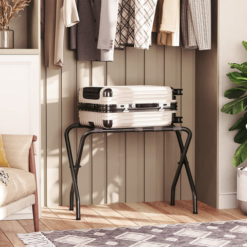 HOOBRO folded luggage rack flat for compact storage and space-saving benefit