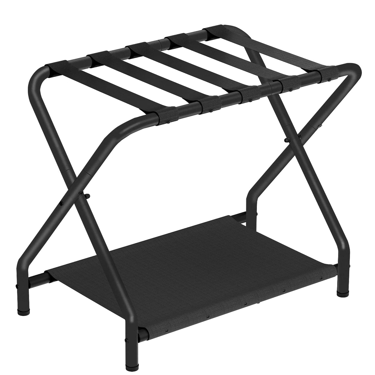 HOOBRO front view showing full rack and raised luggage benefit