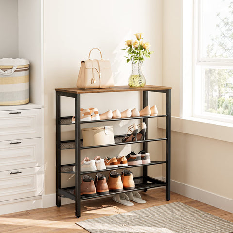 HOOBRO mesh shelf detail highlighting durable metal and airflow