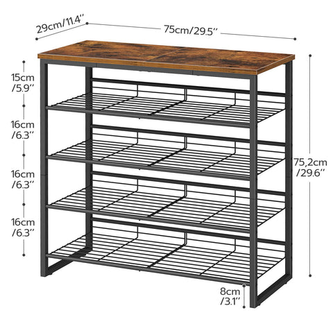 HOOBRO mesh shelf close-up highlighting airflow and sturdy support