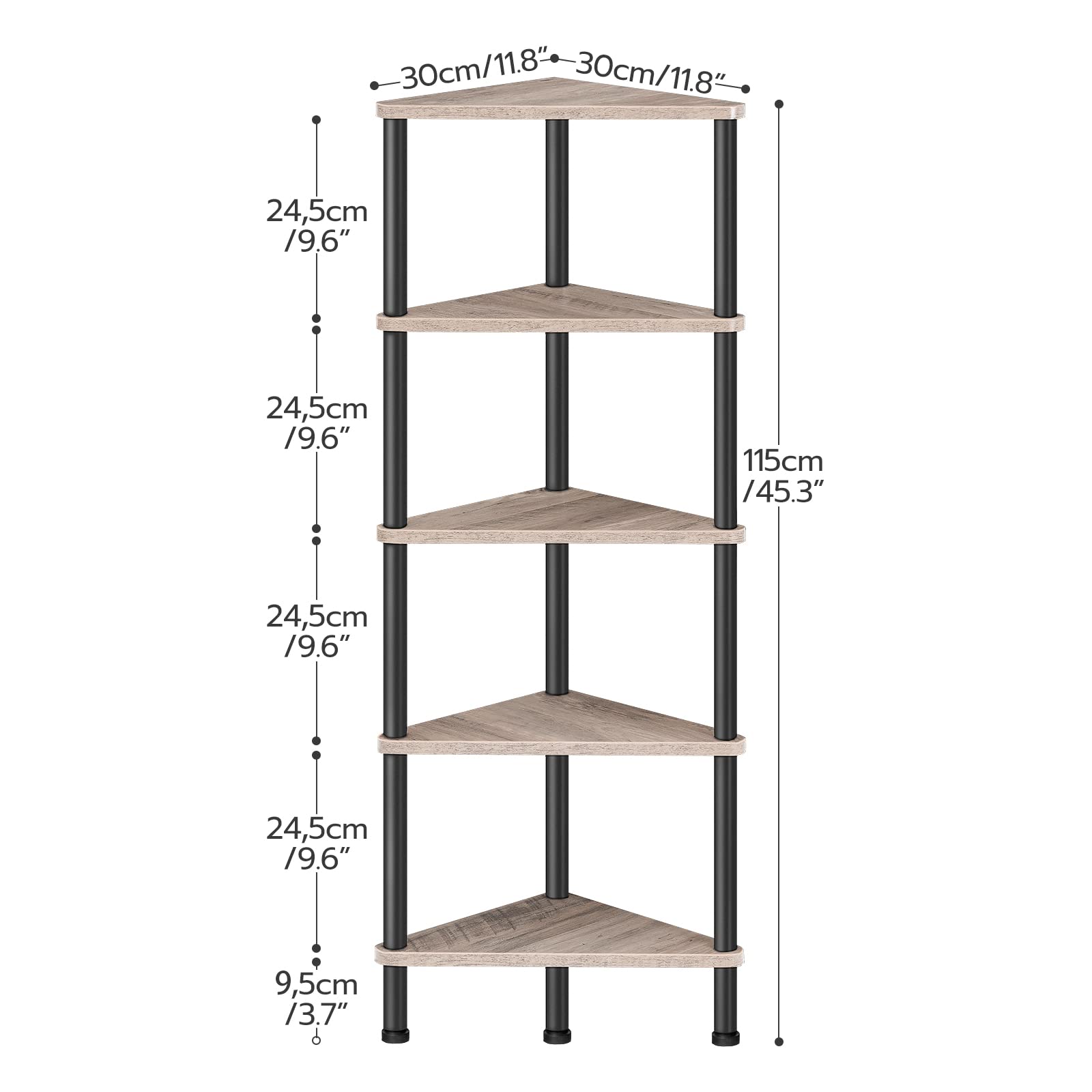 HOOBRO black metal frame detail showing sturdy construction and support