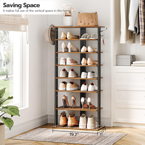 HOOBRO close-up of shelf detail highlighting sturdy, adjustable storage