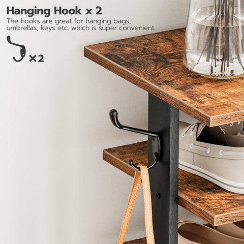 HOOBRO shoe rack in entryway creating neat, space-saving organization