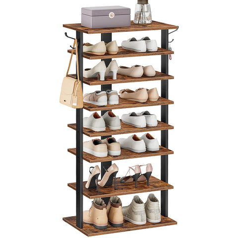 HOOBRO rack next to door illustrating compact footprint and scale