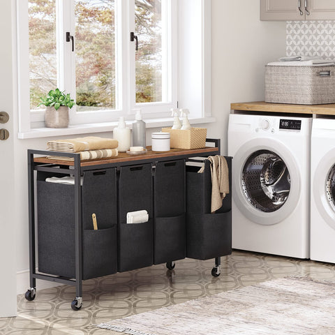HOOBRO top shelf holding detergent and softener for quick access