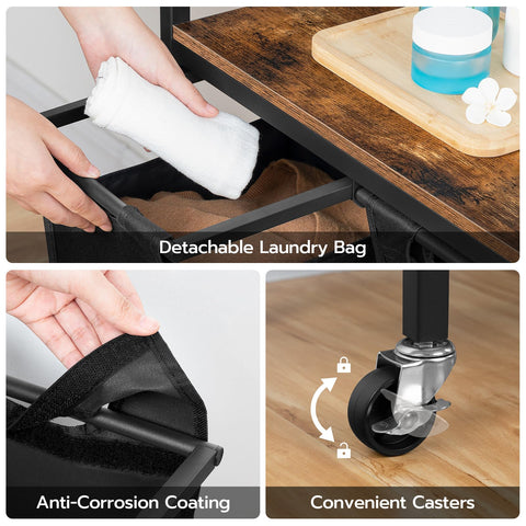 HOOBRO caster wheel with lock engaged protecting floors