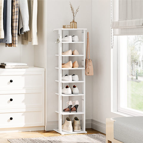HOOBRO white finish texture closeup highlighting easy-clean surface and modern look