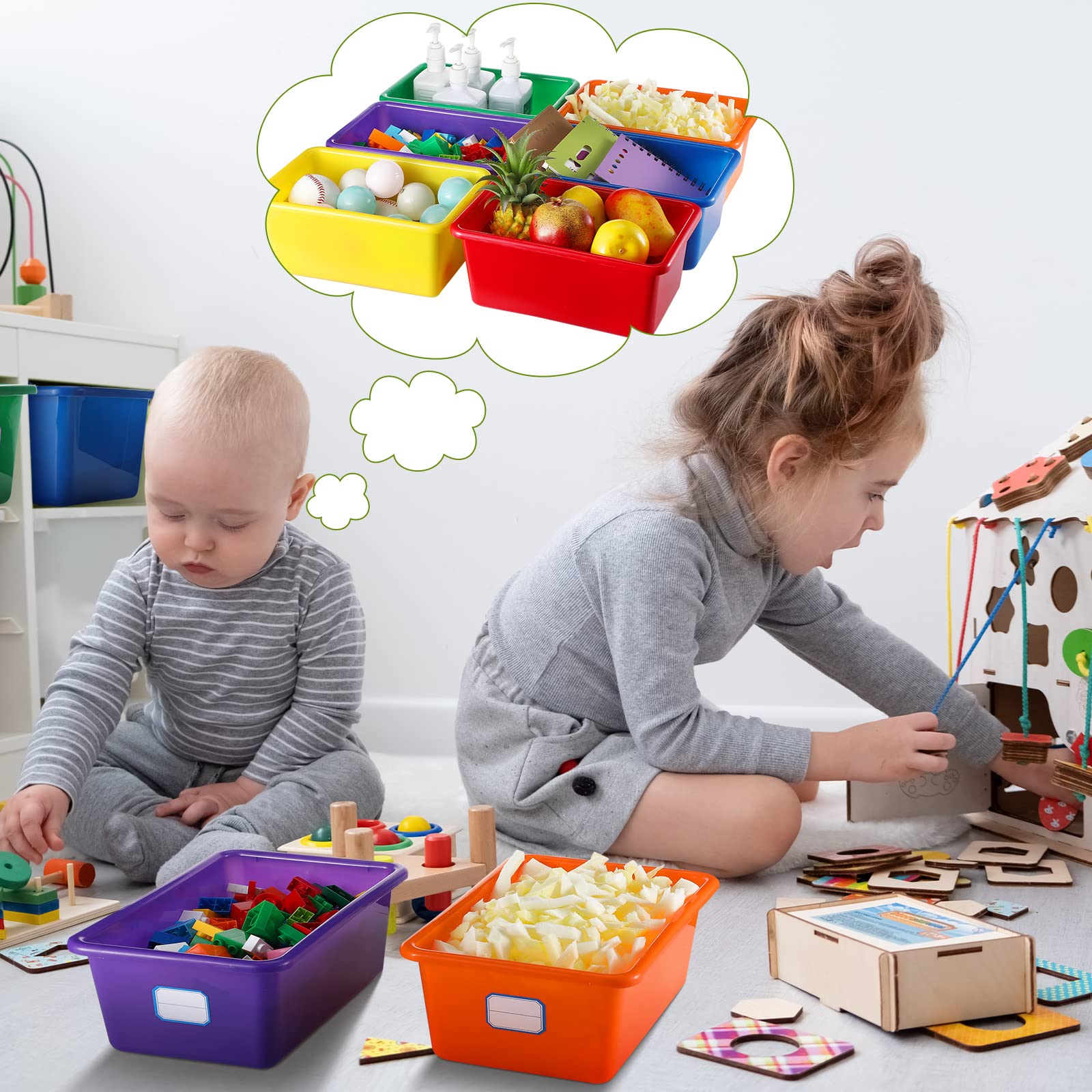Hoolerry self-adhesive labels and six colors showing quick identification benefit