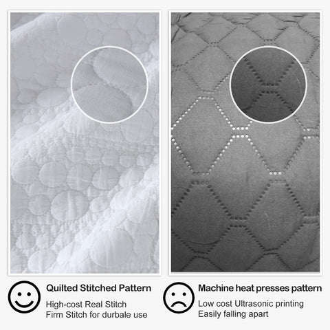HORIMOTE HOME bedspread draped over mattress showing generous drop for neat styling