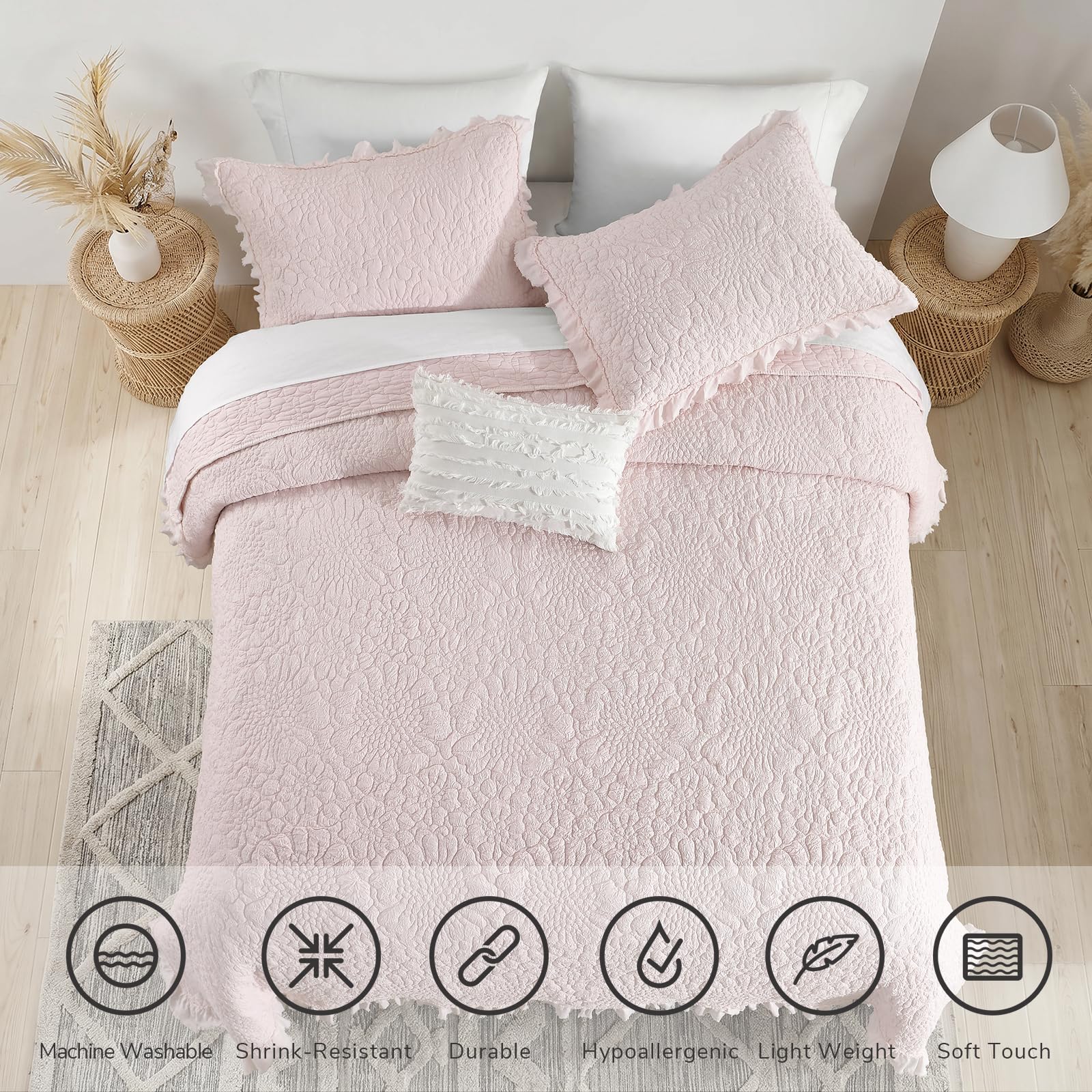 HORIMOTE HOME crinkled microfiber texture detail showing soft feel benefit