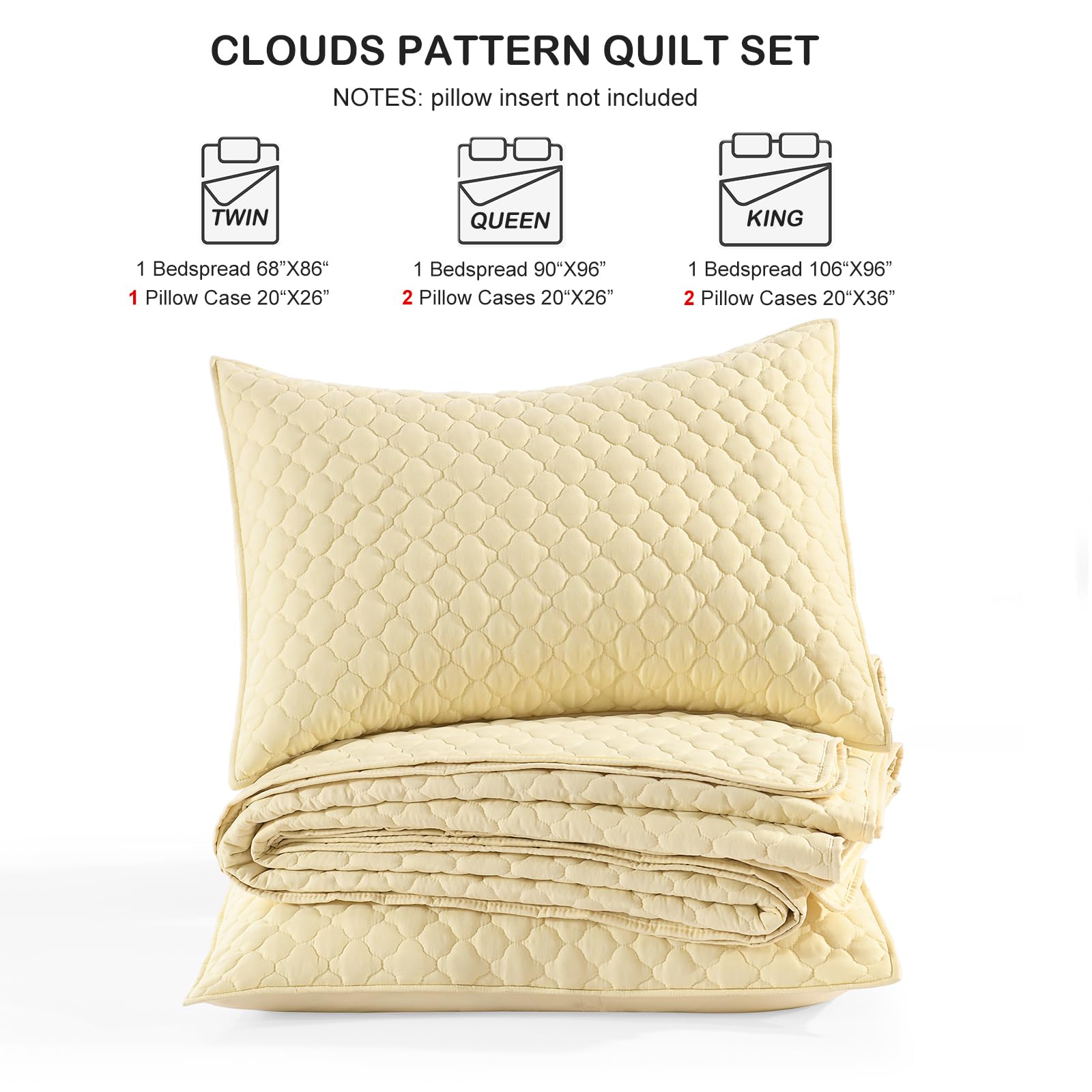 HORIMOTE HOME styled bedroom with quilt set showing how light yellow brightens room ambience