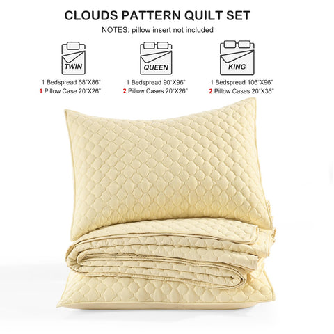 HORIMOTE HOME styled bedroom with quilt set showing how light yellow brightens room ambience