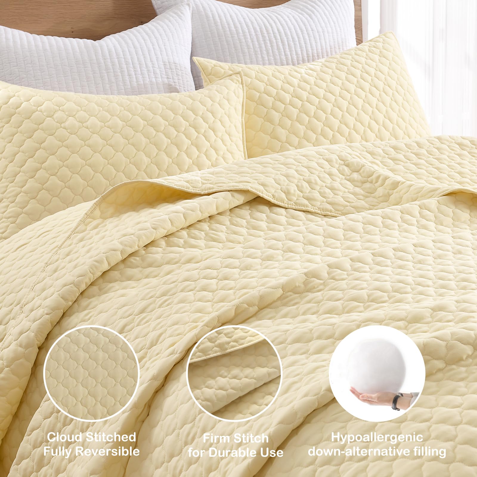 HORIMOTE HOME microfiber fabric texture being touched to show ultra-soft hand feel and comfort
