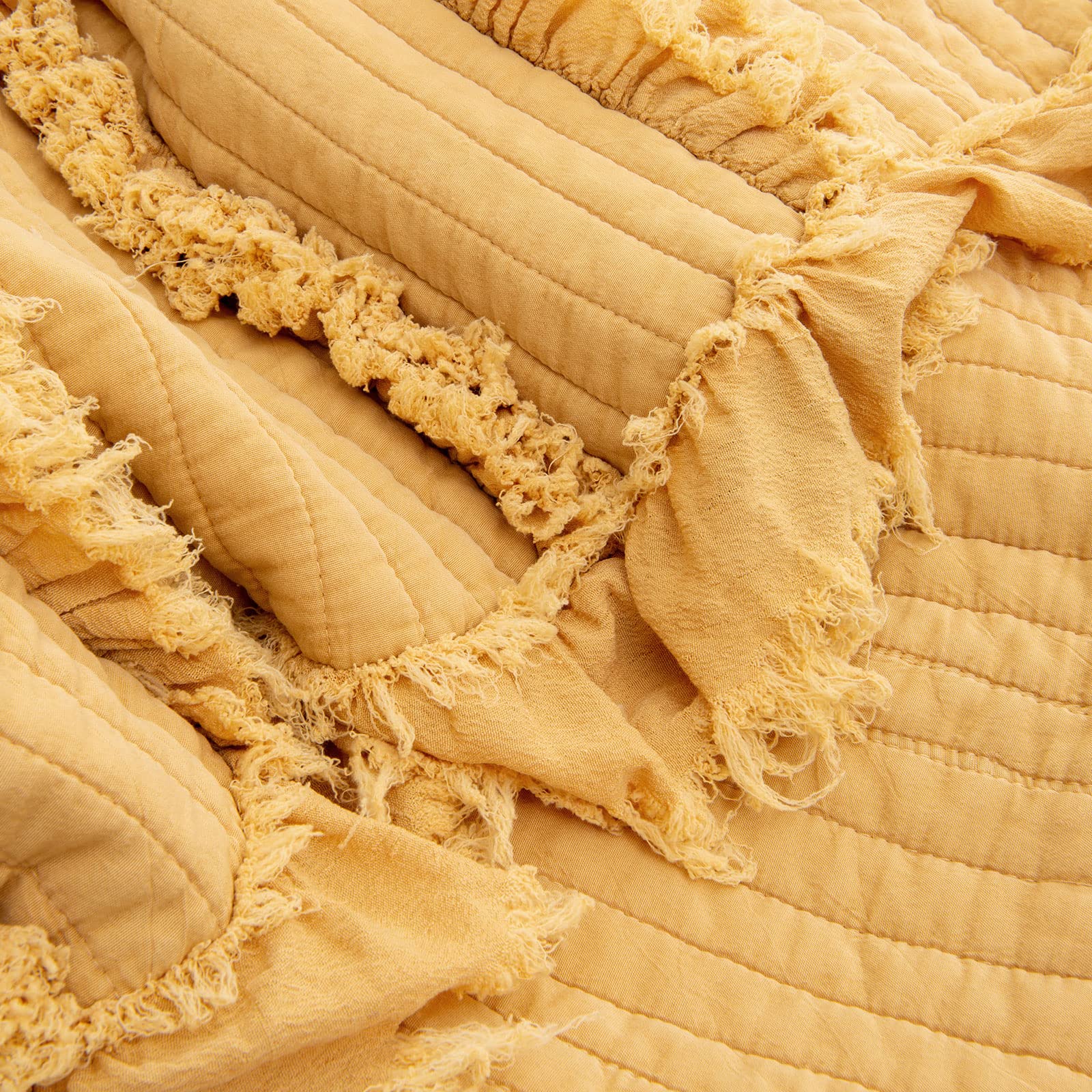 HORIMOTE HOME ruffle fringe detail showing decorative vintage charm