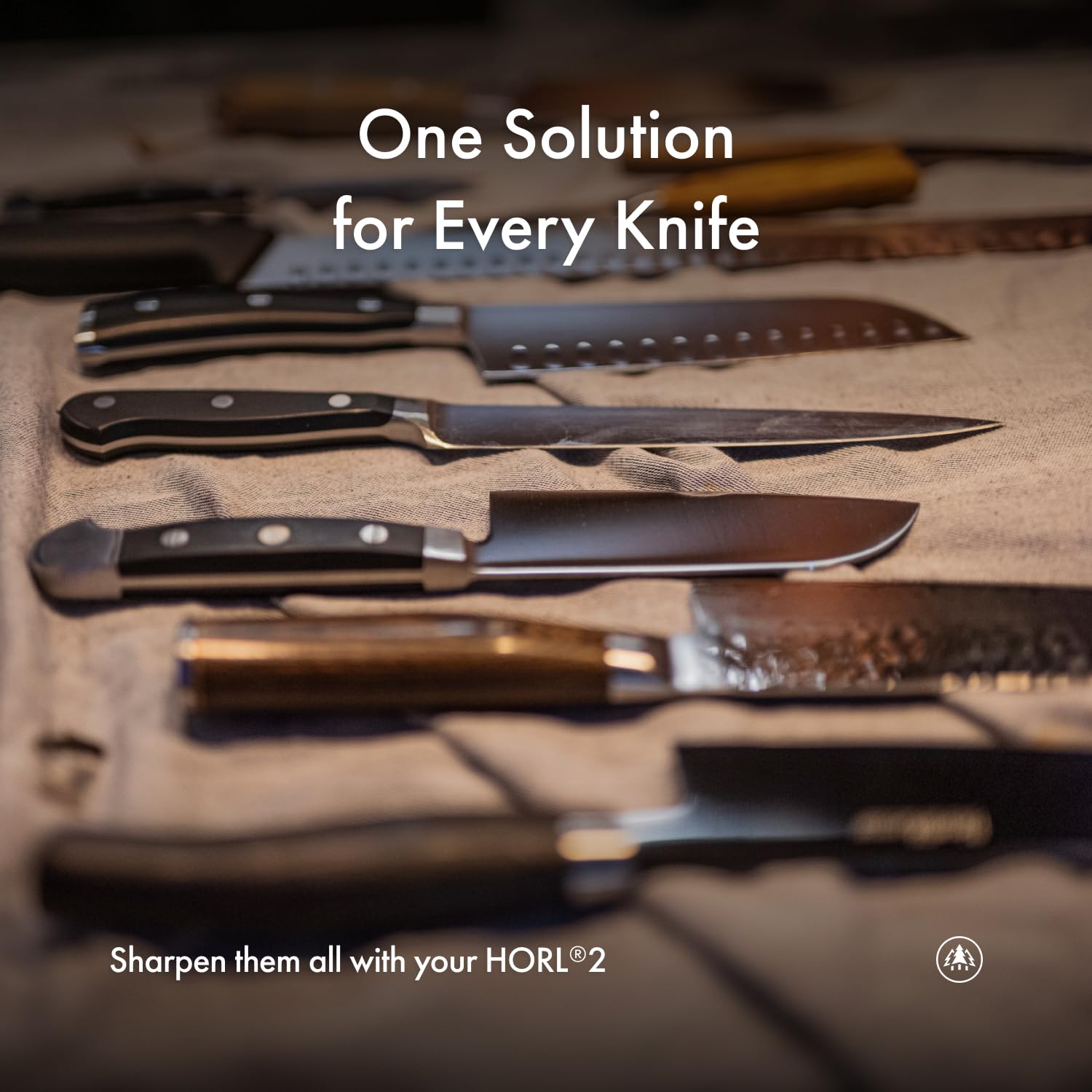 HORL2 lifestyle kitchen use with chef sharpening a blade for reliable razor-sharp performance