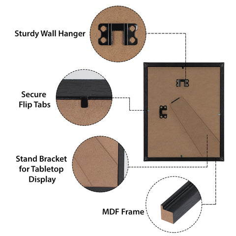 HORLIMER rear view displaying hanger and two-way kickstand for flexible display