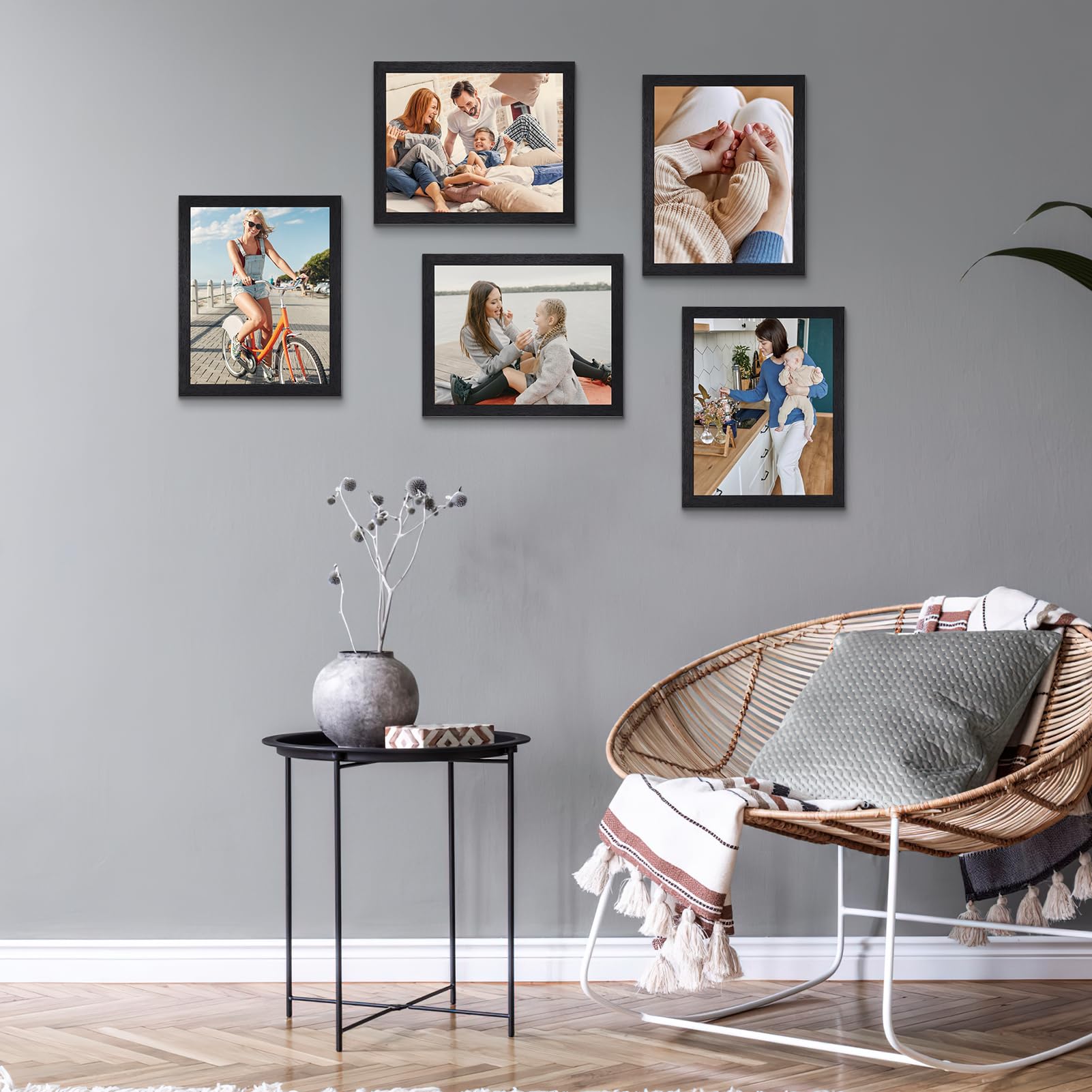 HORLIMER gallery wall of multiple frames creating a cohesive photo display