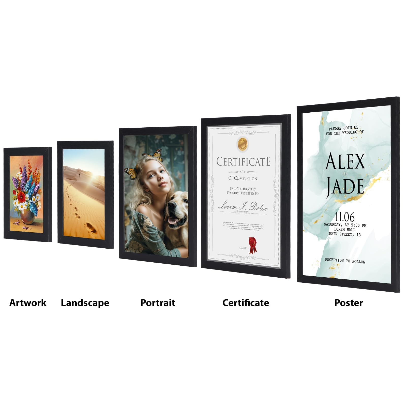 HORLIMER tabletop frame on shelf showing easy standing and stylish room accent