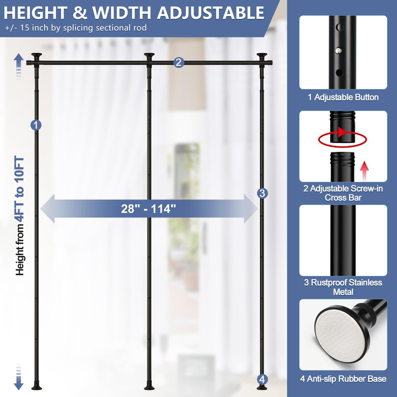 HORSE SECRET close-up of tension spring mechanism highlighting easy tool-free setup