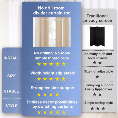HORSE SECRET privacy divider by door reducing sightlines and creating a private nook
