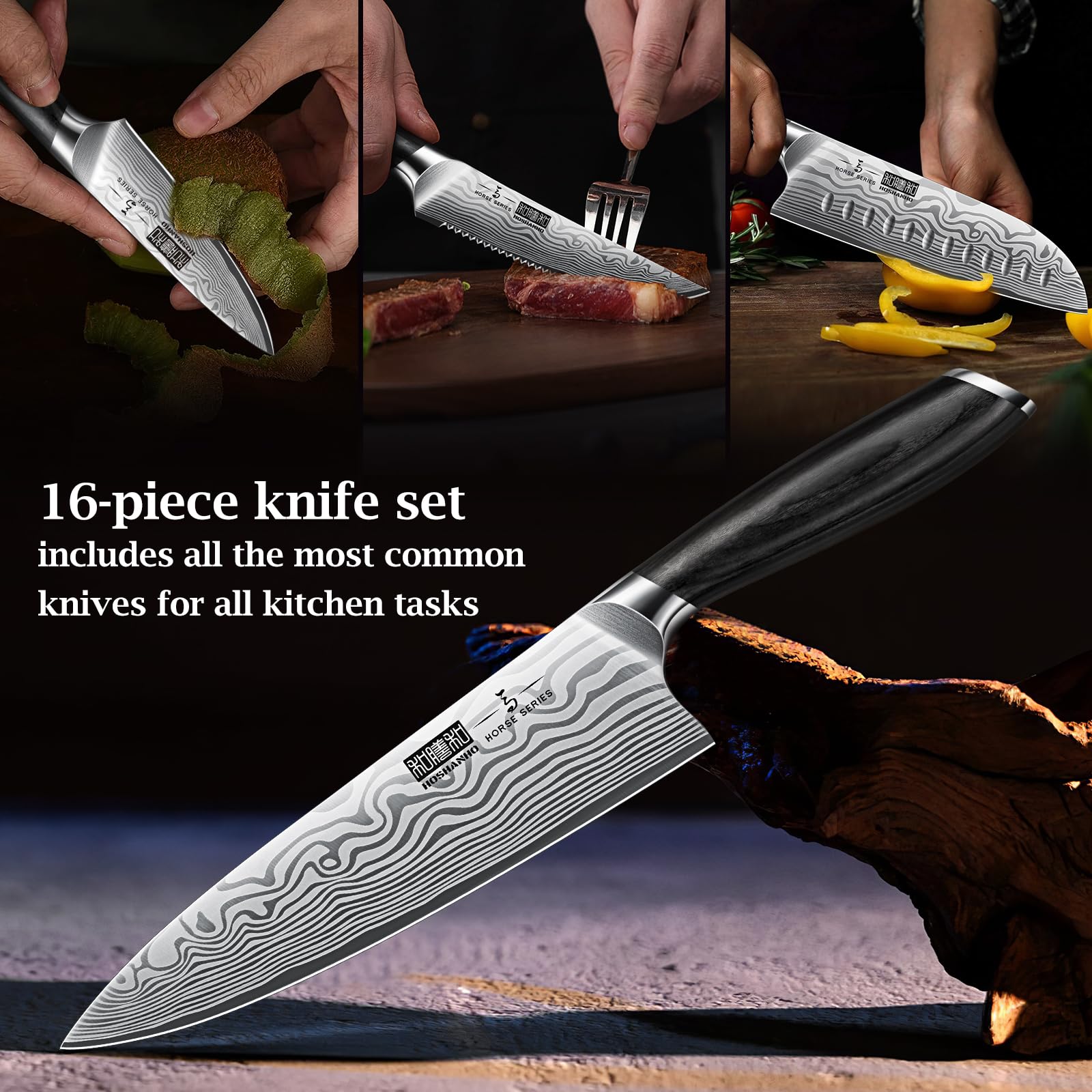 HOSHANHO slicing bread and roast to show precise cutting performance