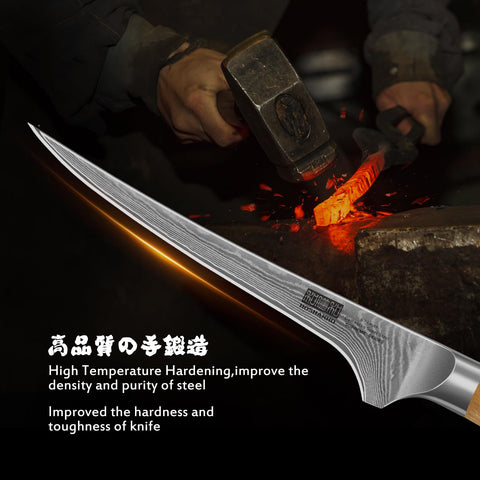 HOSHANHO polished edge detail showing razor-sharp Honbazuke grind benefit