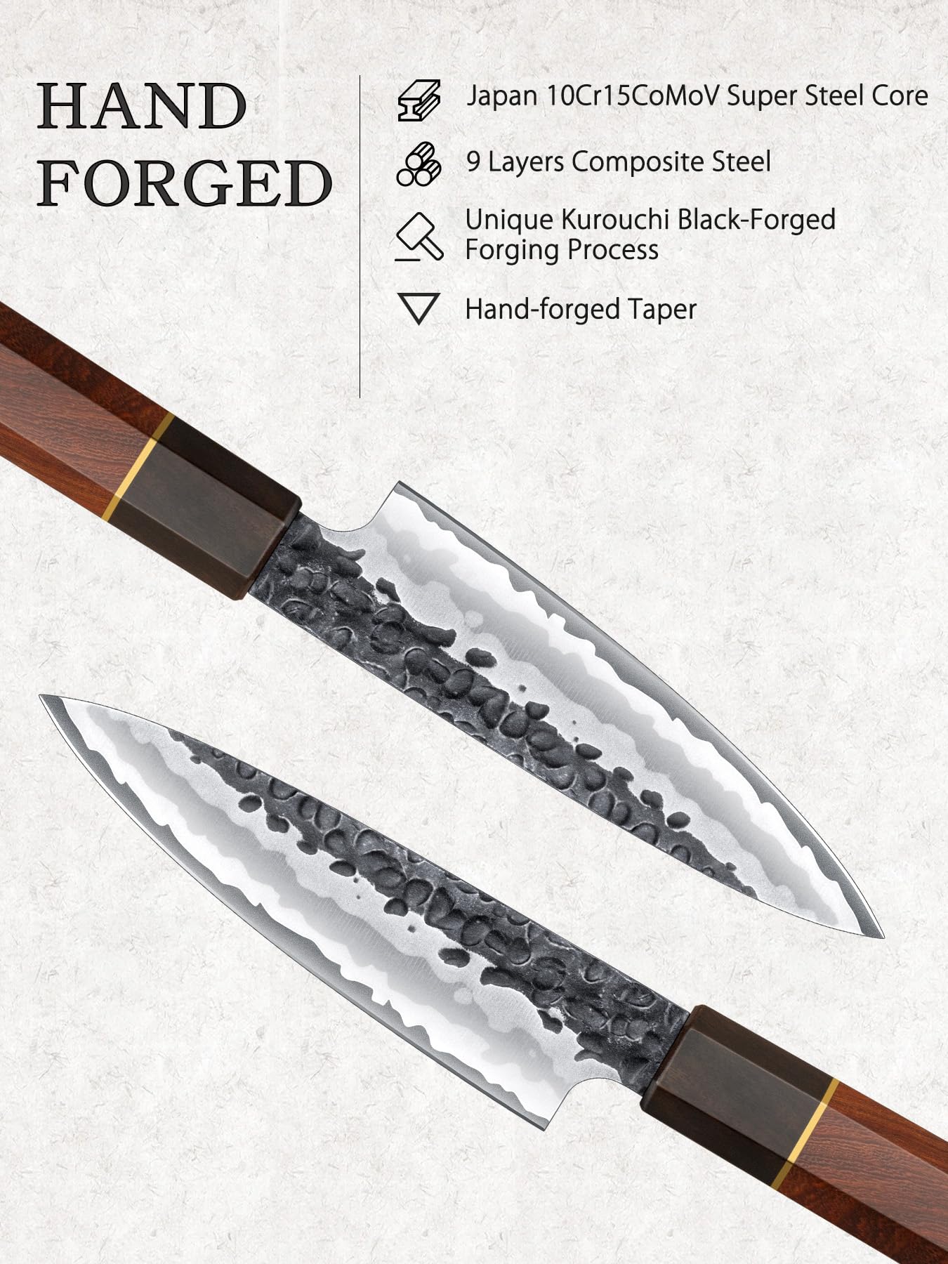 HOSHANHO ergonomic handle profile providing comfortable secure grip control