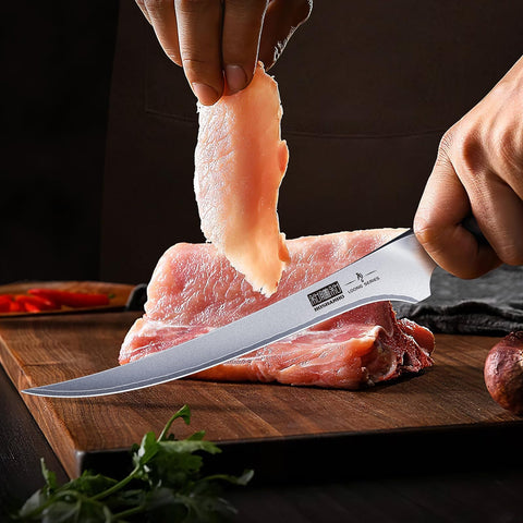HOSHANHO edge close-up hand-polished 15° bevel for sharpness