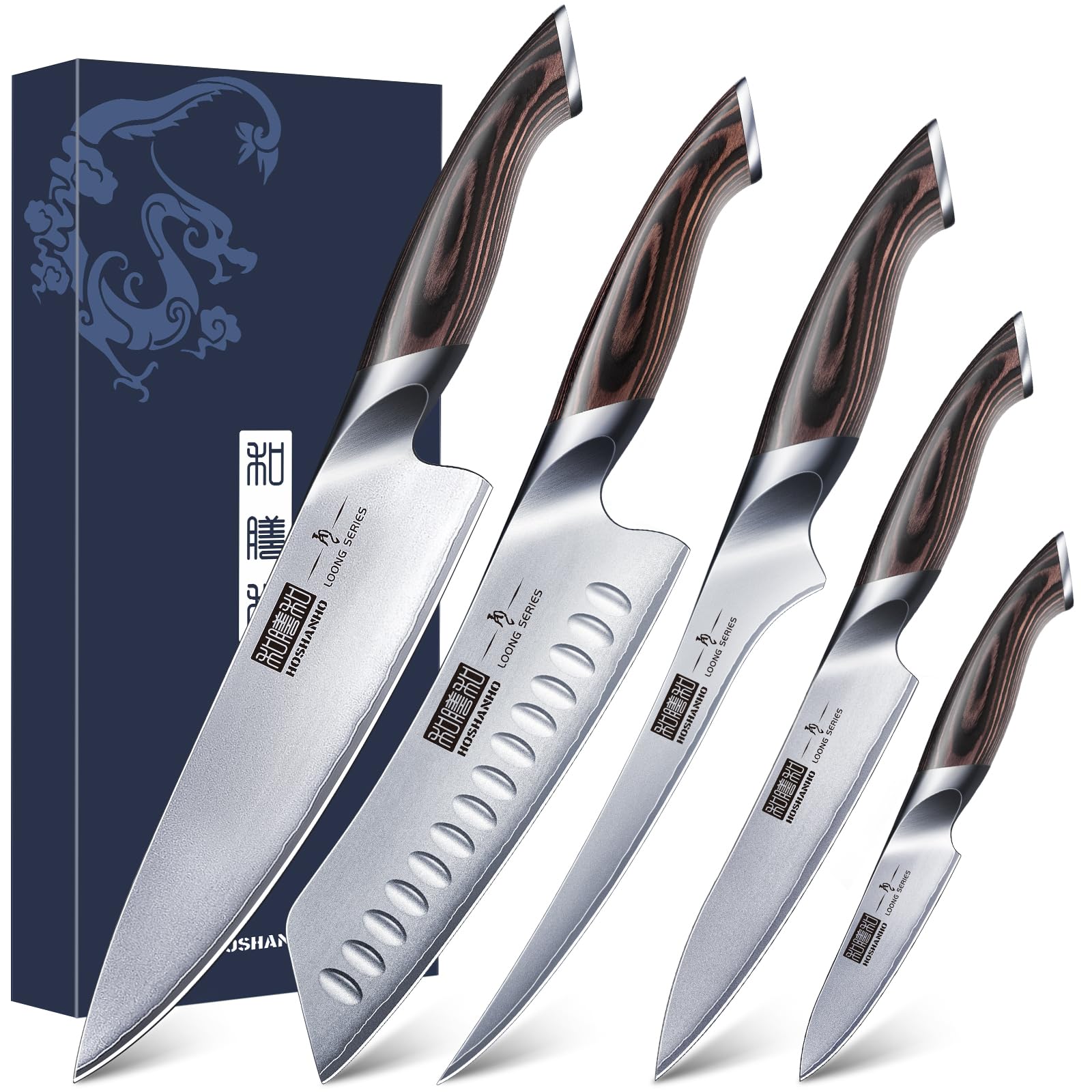 HOSHANHO front packaging showing five-piece set and clear benefits