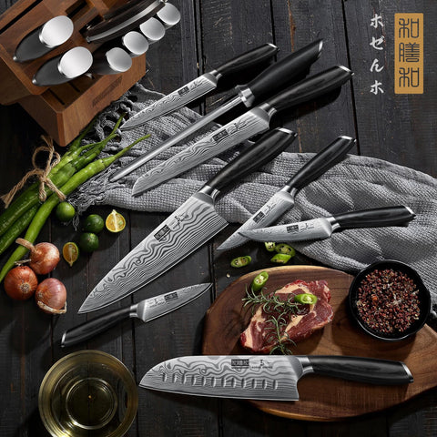 HOSHANHO set displayed on countertop showing all-in-one kitchen readiness
