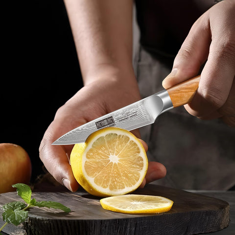 HOSHANHO knives on cutting board in kitchen scene illustrating everyday versatility