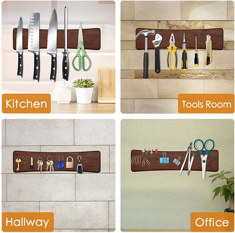 HOSHANHO mounted on kitchen wall in lifestyle shot offering stylish organization