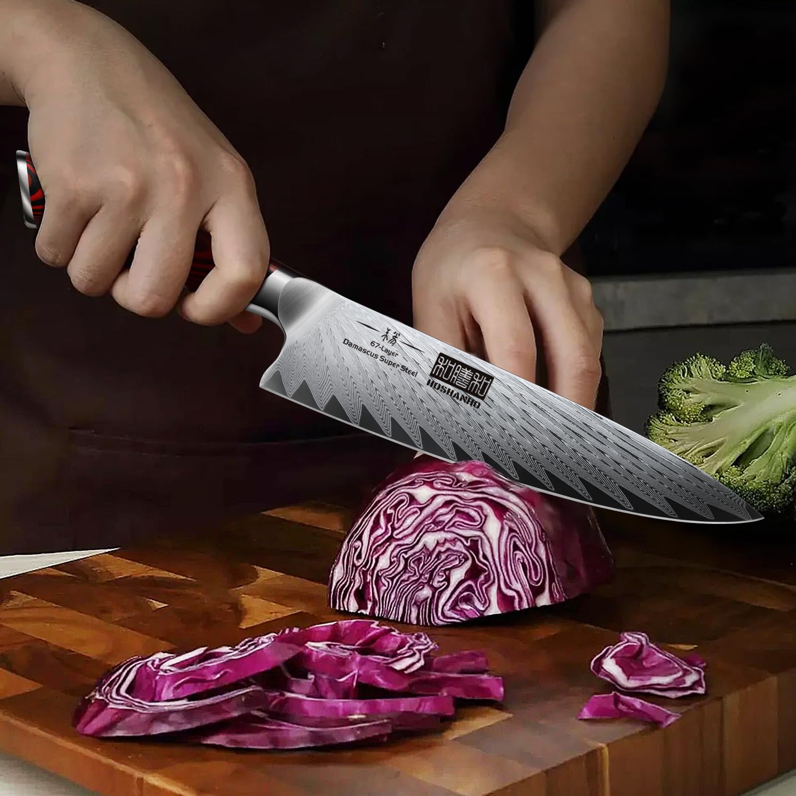 HOSHANHO lifestyle shot on kitchen counter with gift box conveying premium presentation