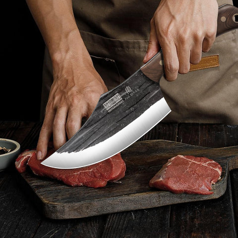 HOSHANHO paring knife slicing a vegetable demonstrating accurate small-detail cuts
