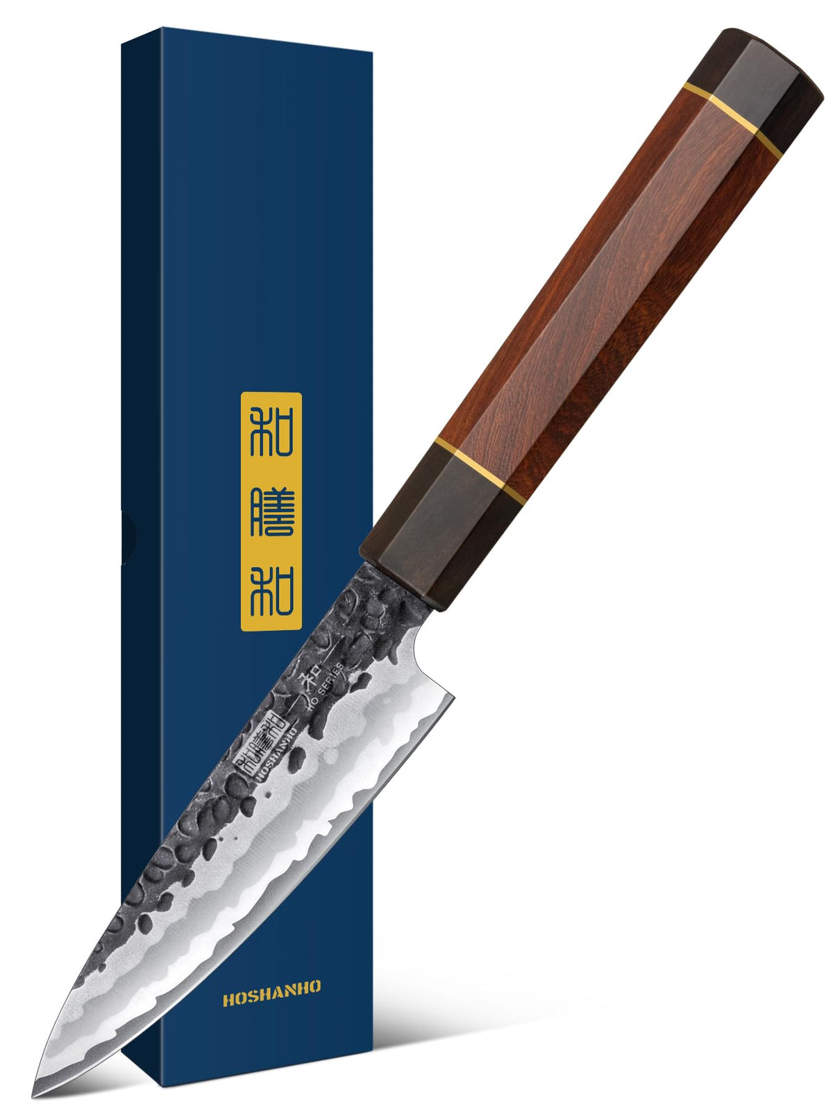 HOSHANHO paring knife front view showing blade and tip for precise cutting