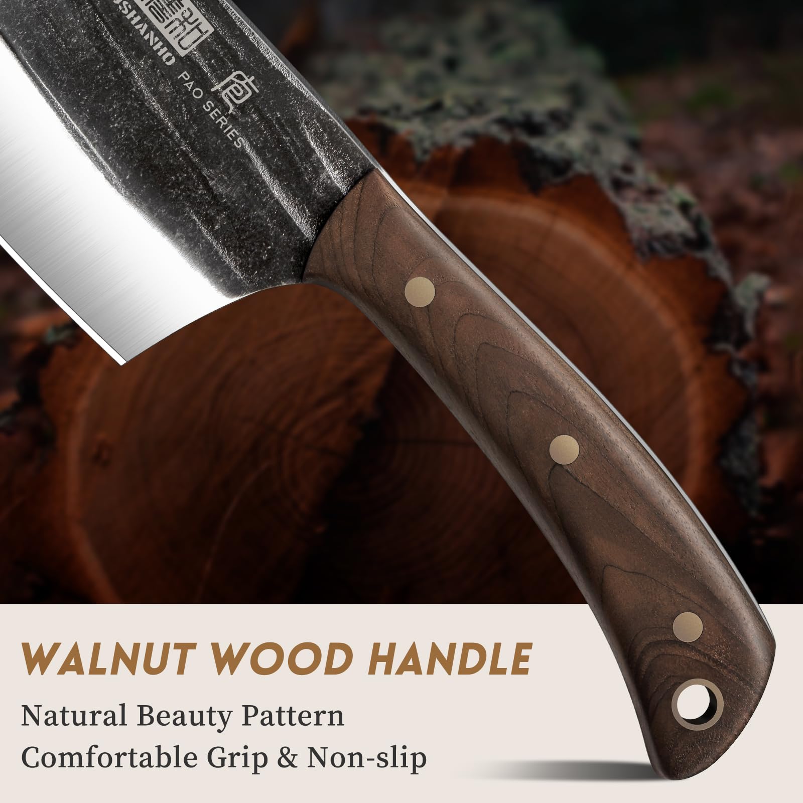 HOSHANHO viking knife profile slicing meat for precise portioning and carving
