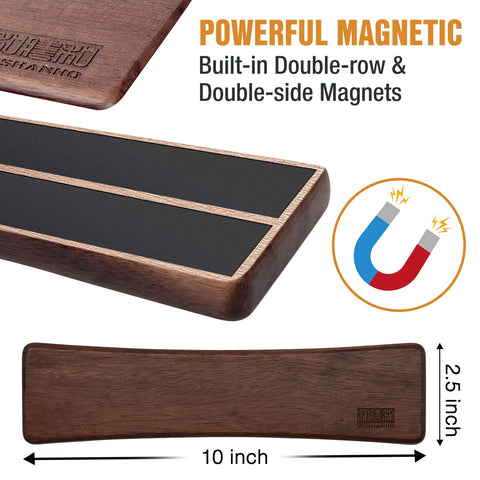 HOSHANHO closeup of acacia wood grain highlighting premium finish and durable look