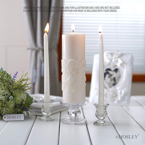 Hosley cream pillar close-up highlighting smooth wax finish and durability